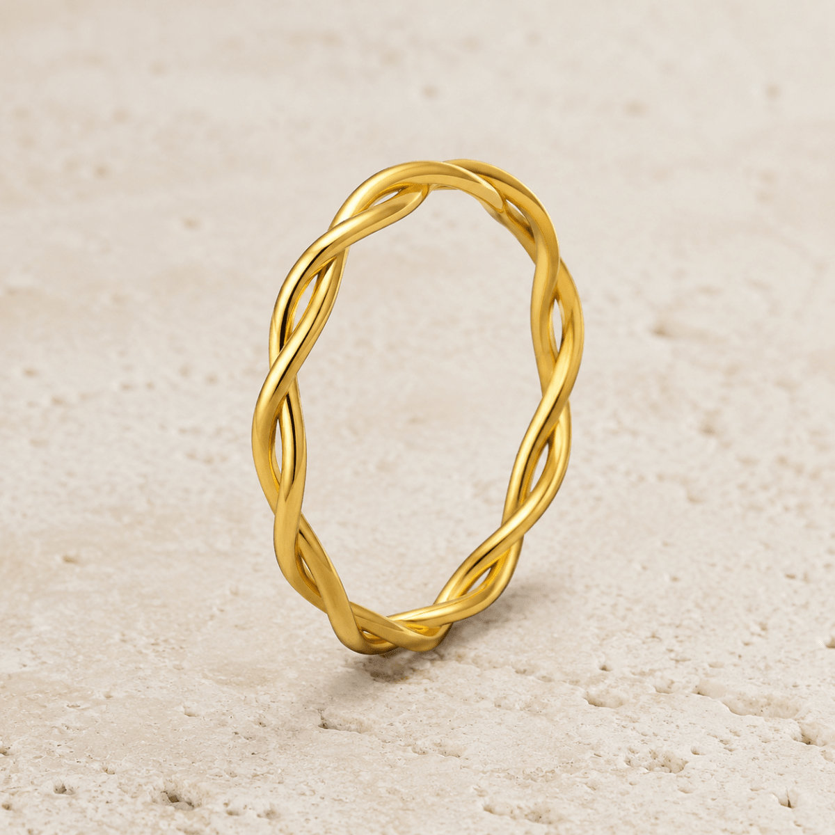 Evia Double-Twist Band Ring