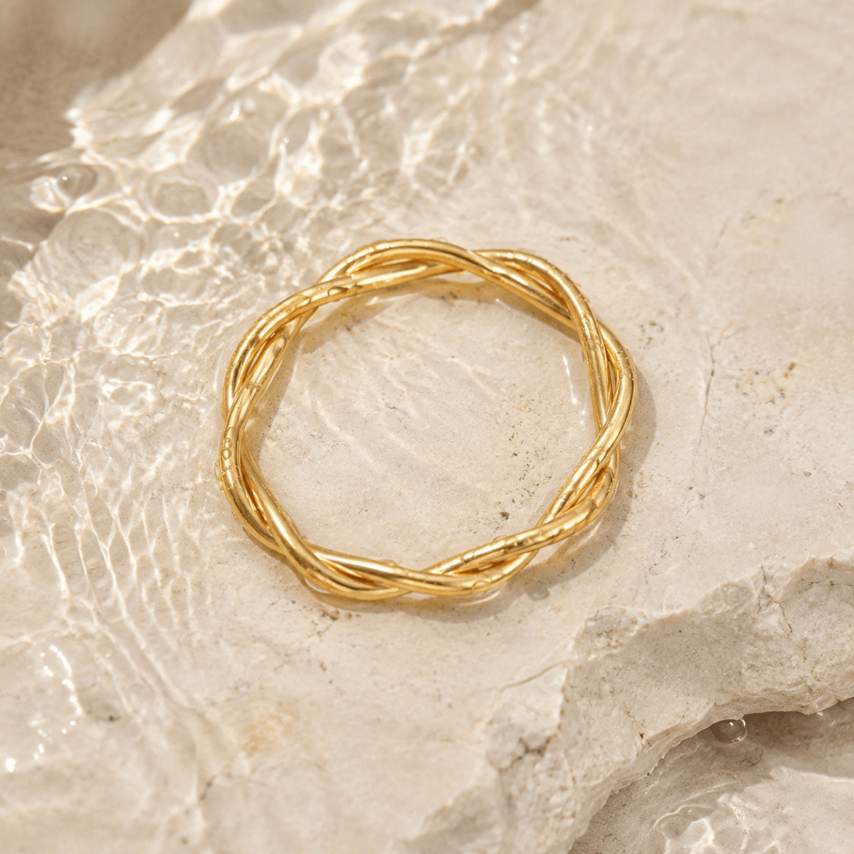 Evia Double-Twist Band Ring