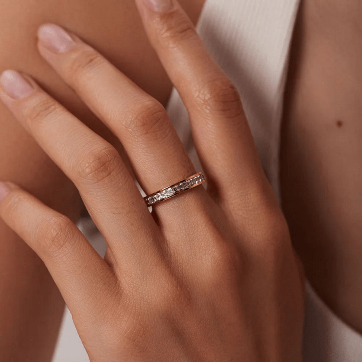 Fiora Square-Cut Eternity Ring