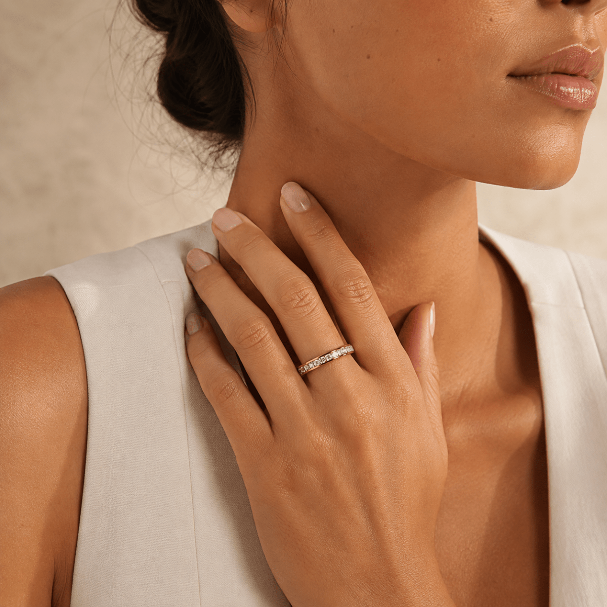 Fiora Square-Cut Eternity Ring