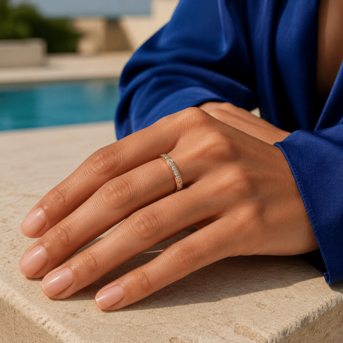 Fiora Square-Cut Eternity Ring