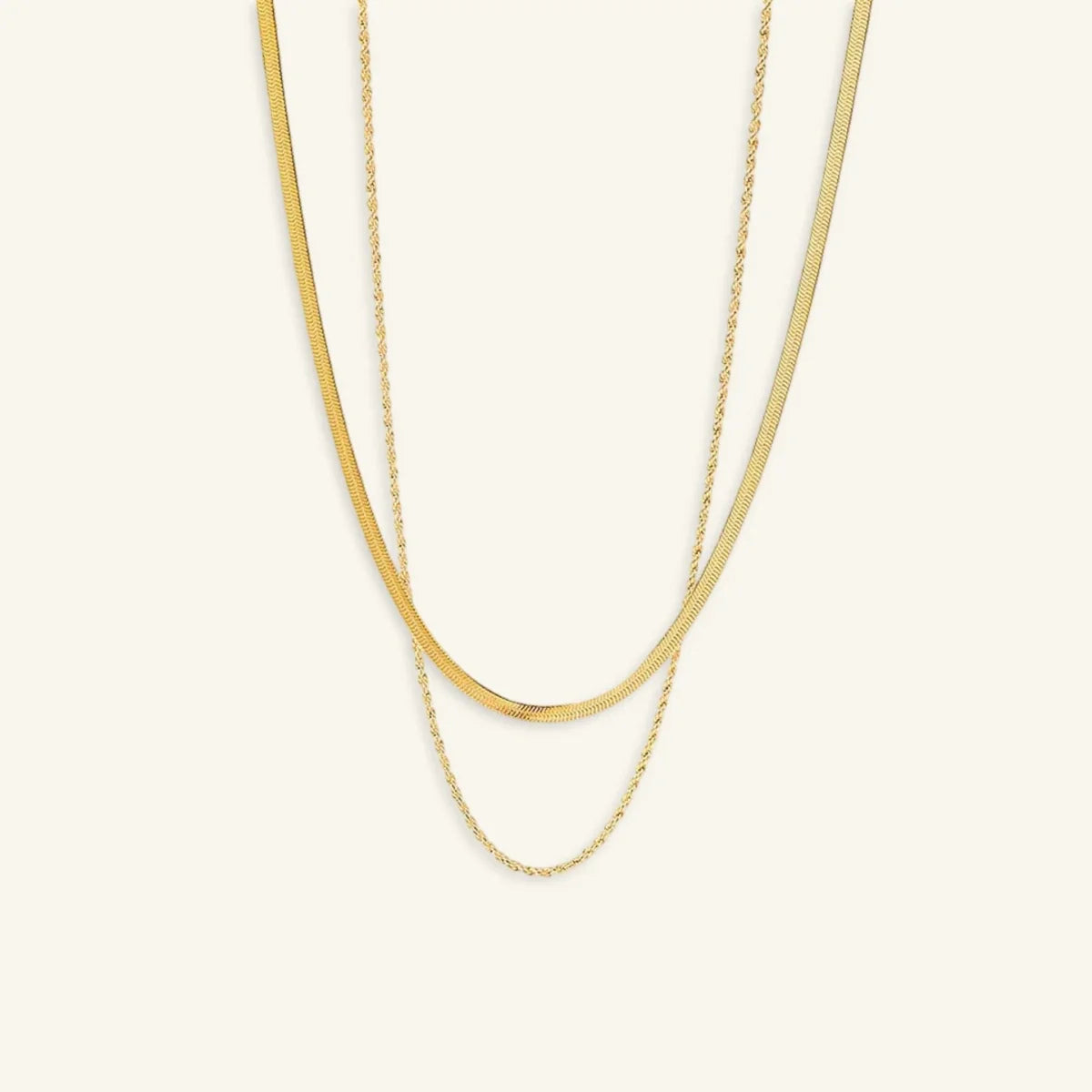 Hailey Layered Gold Chain Necklace