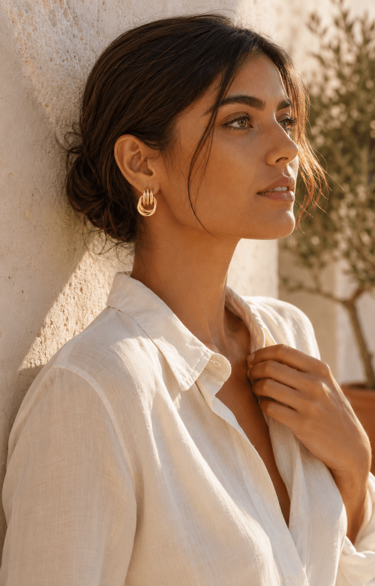 Halo Layered Hoop Earrings