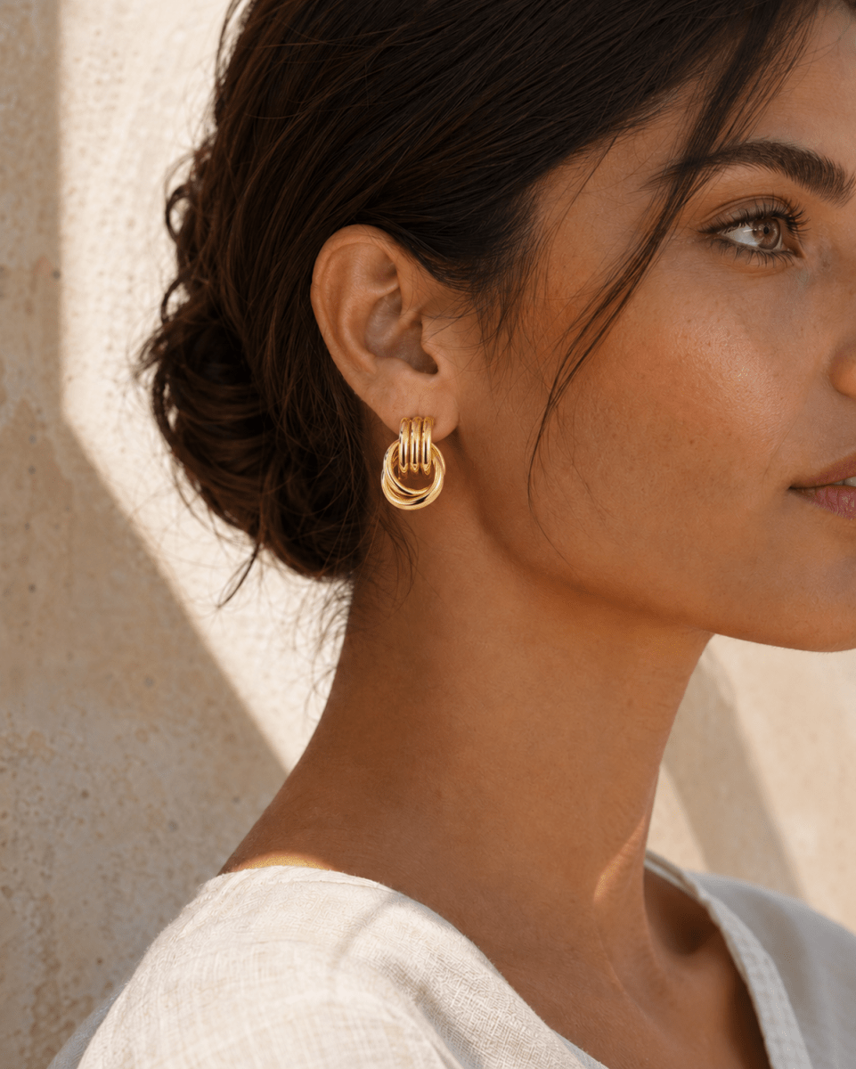 Halo Layered Hoop Earrings