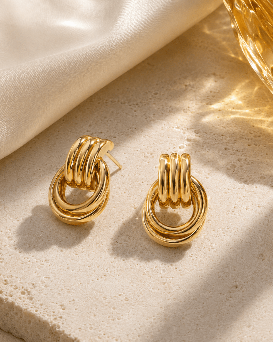 Halo Layered Hoop Earrings