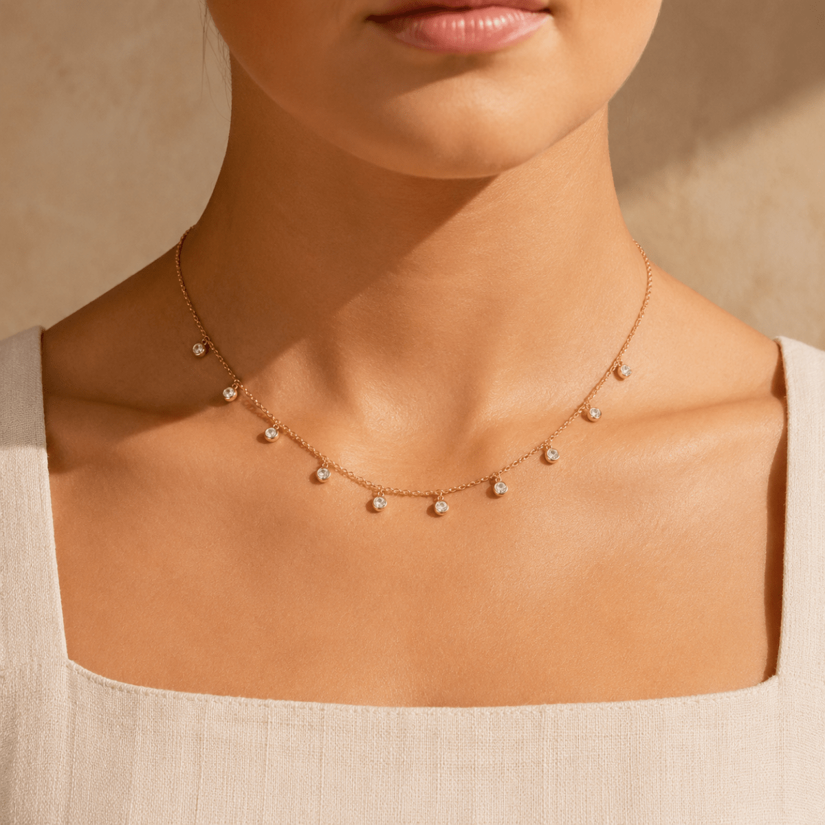 Ilaria Ten-Stone Charm Necklace