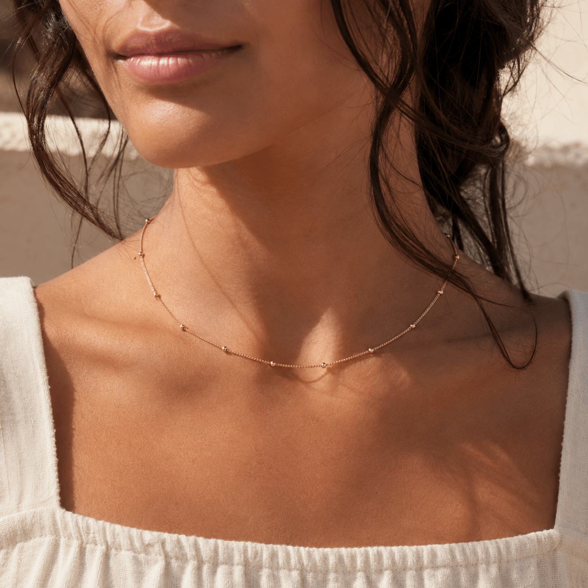 Iria Beaded Chain Necklace