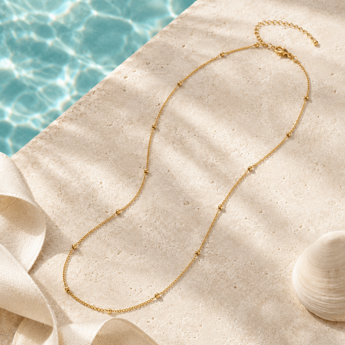 Iria Beaded Chain Necklace