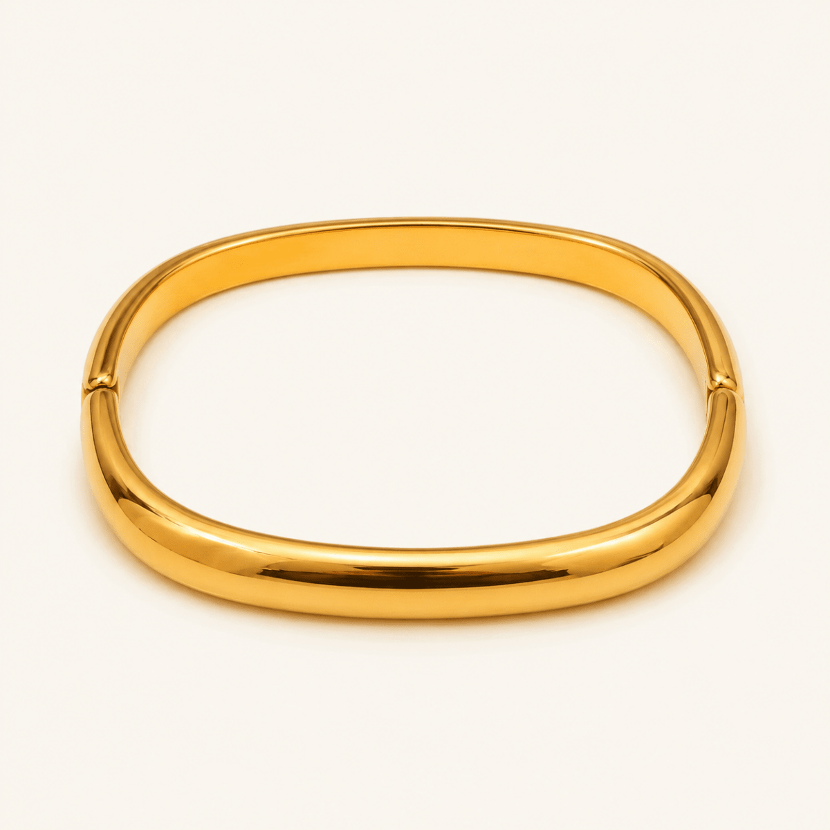 Isadora Rounded Square Hinged Bangle