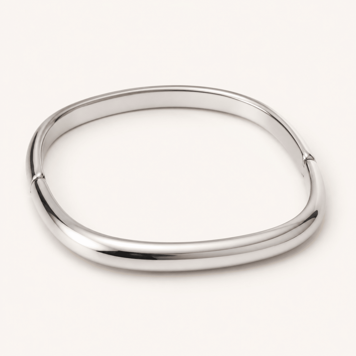 Isadora Rounded Square Hinged Bangle