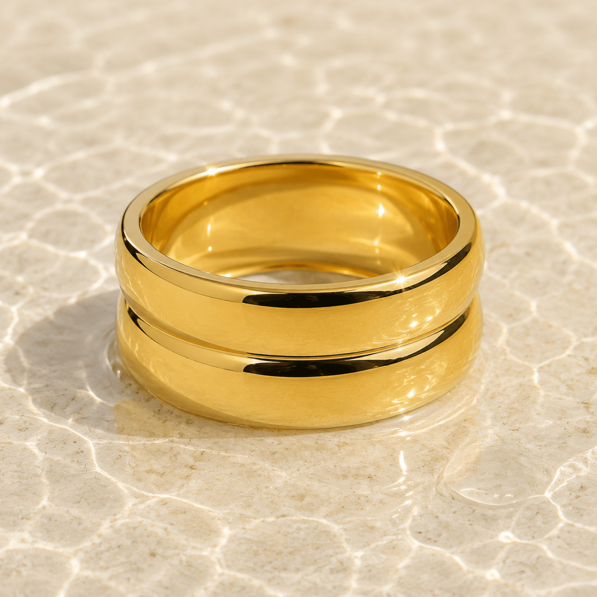 Leandra Sculpted Double-Band Ring