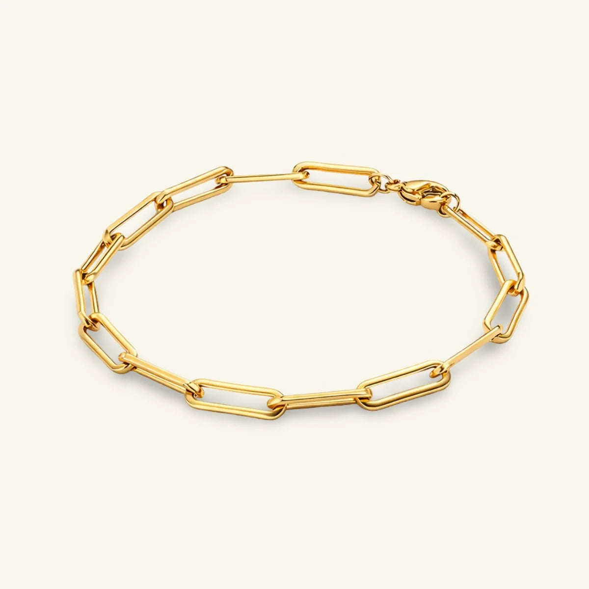 Lia Gold Paperclip Bracelet