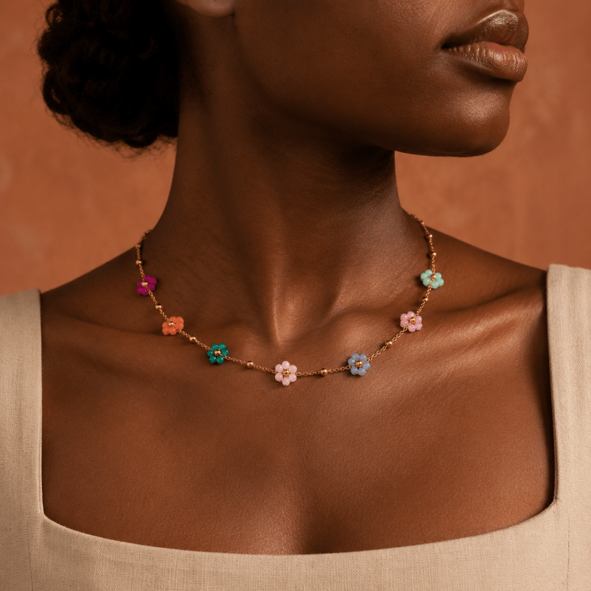 Liora Seven-Flower Necklace