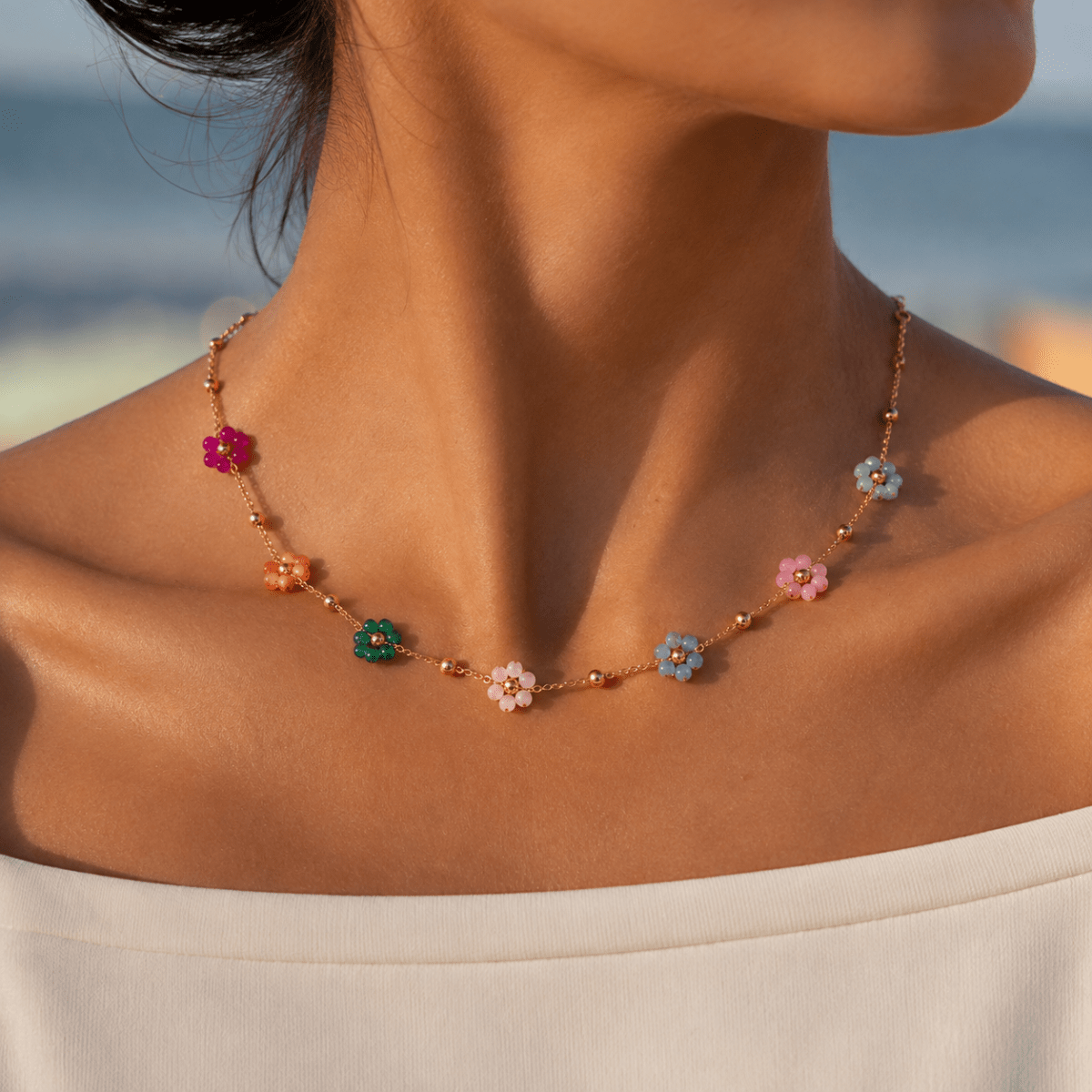 Liora Seven-Flower Necklace