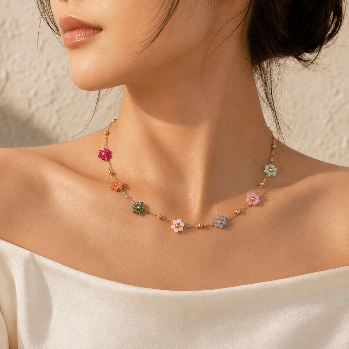 Liora Seven-Flower Necklace