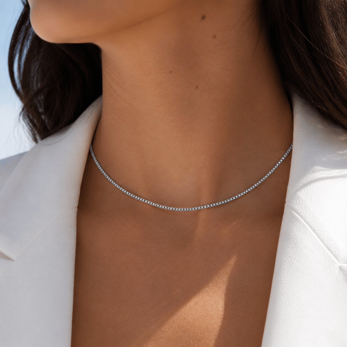 Lisandra Box Chain Necklace