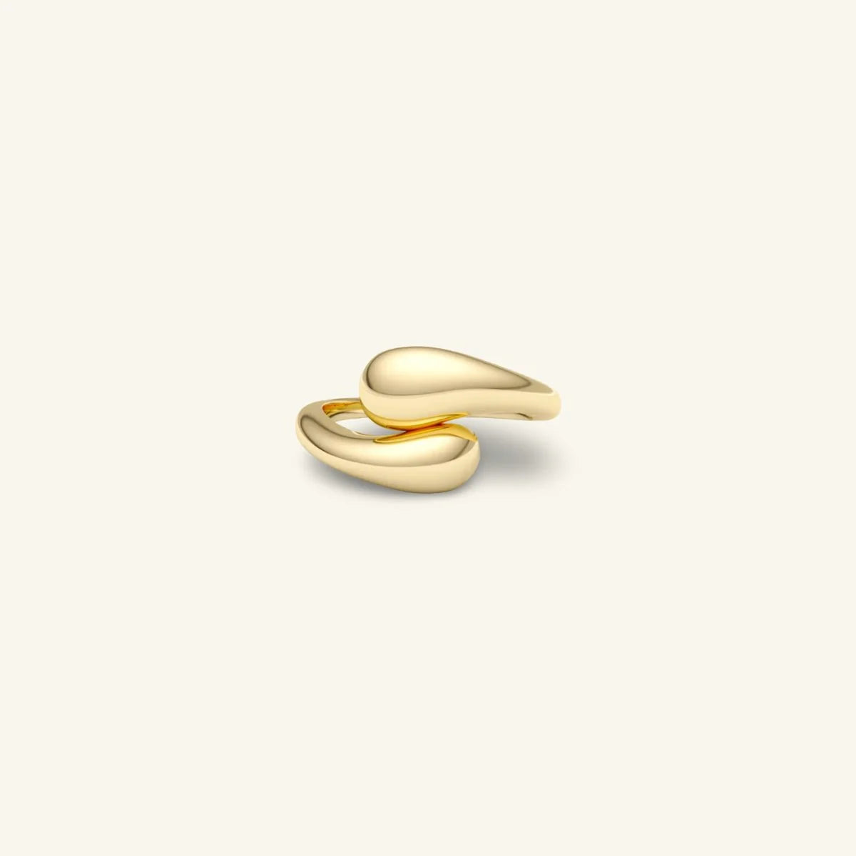 Luna Round Cut Gold Ring
