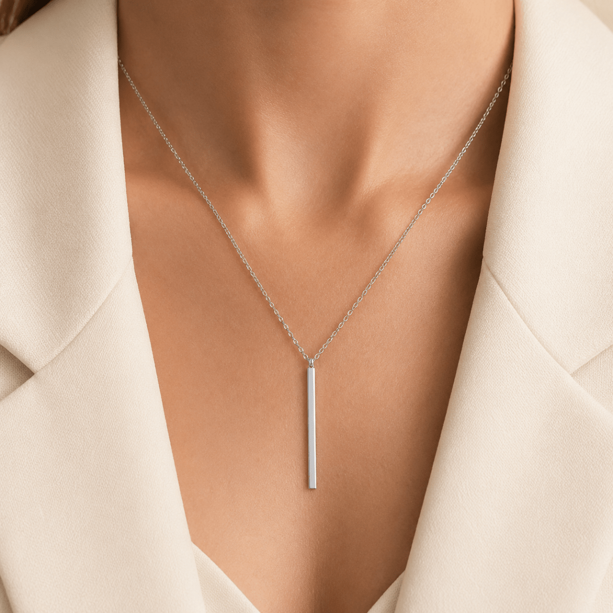 Maelis Bar Drop Necklace