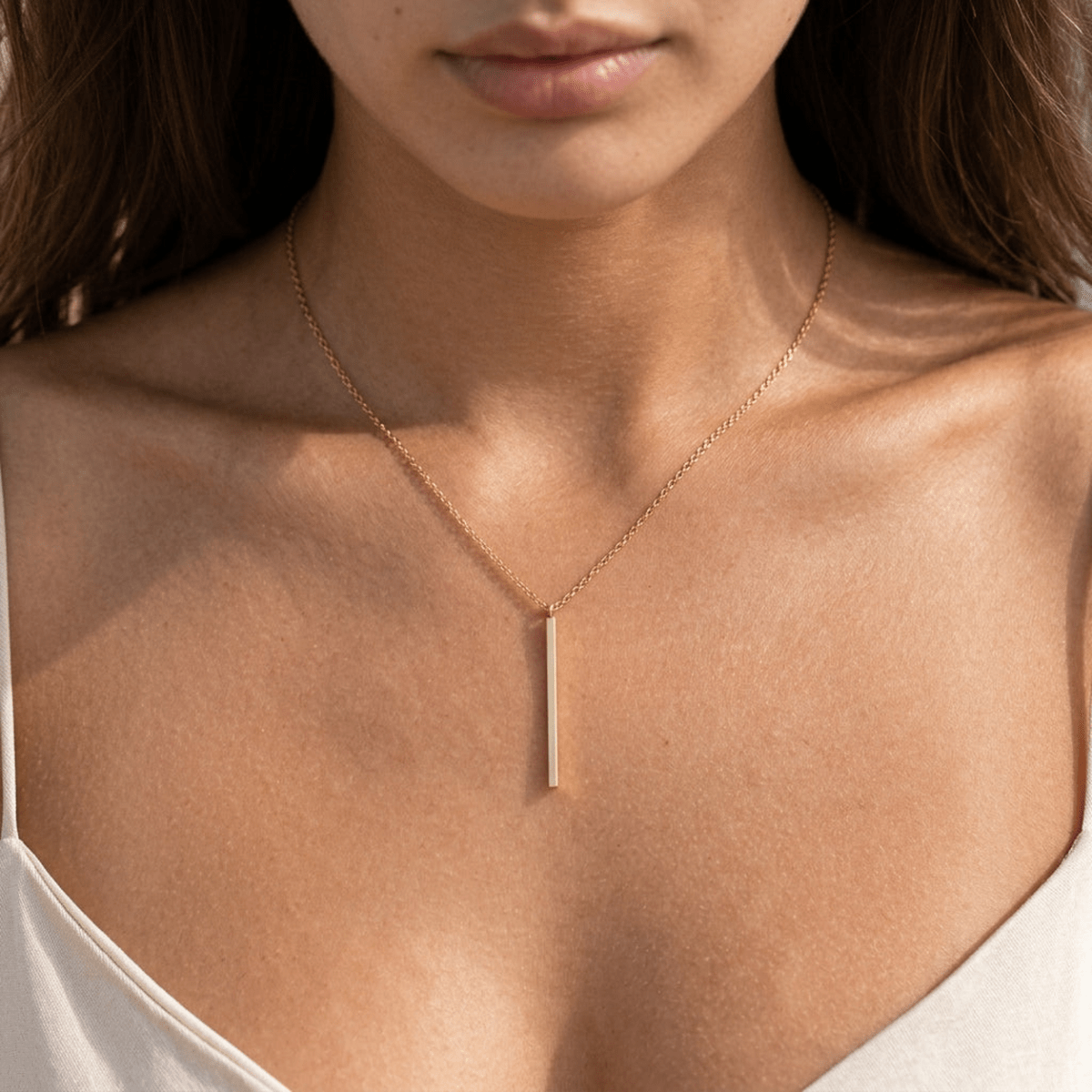 Maelis Bar Drop Necklace