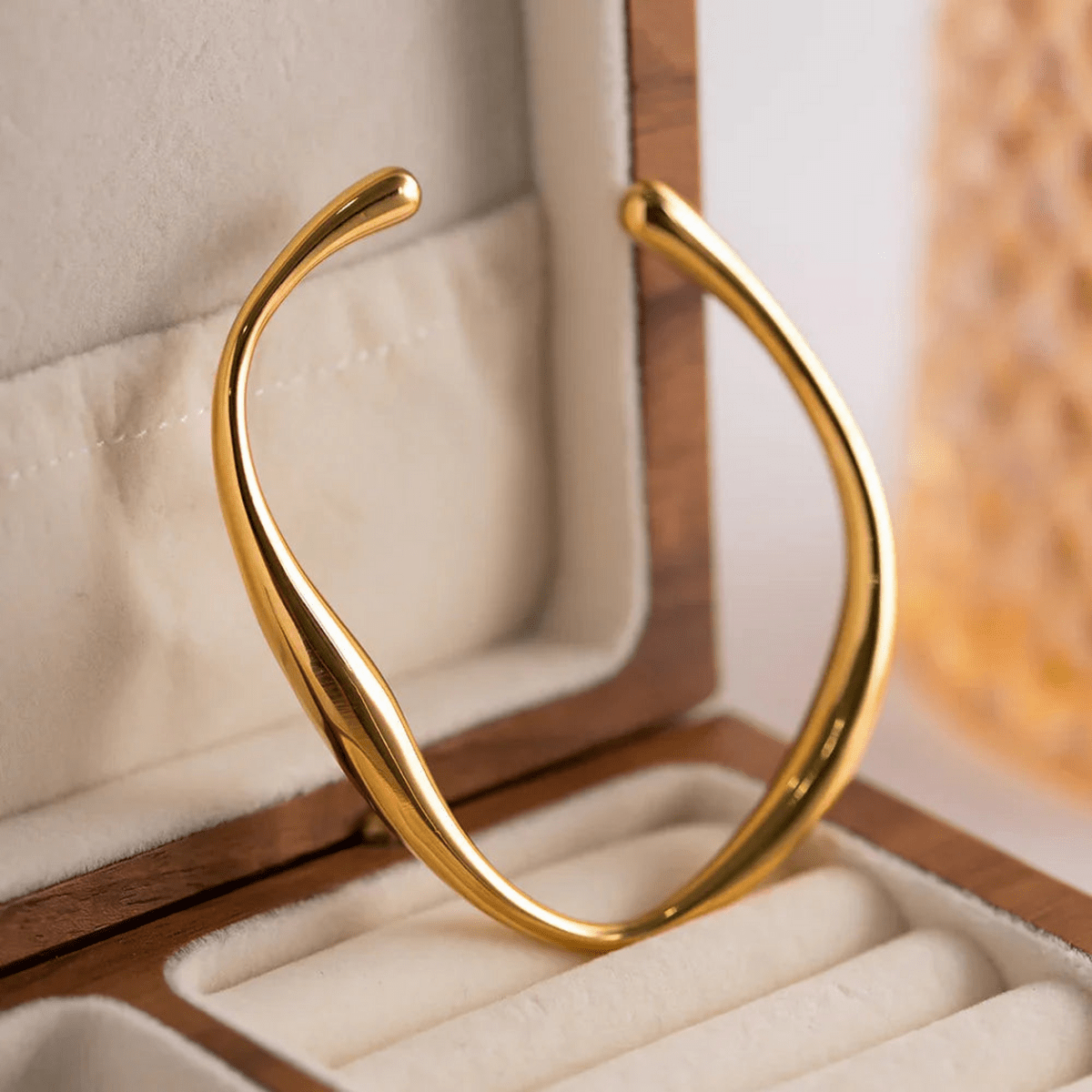 Marella Sculptural Wave Cuff Bracelet