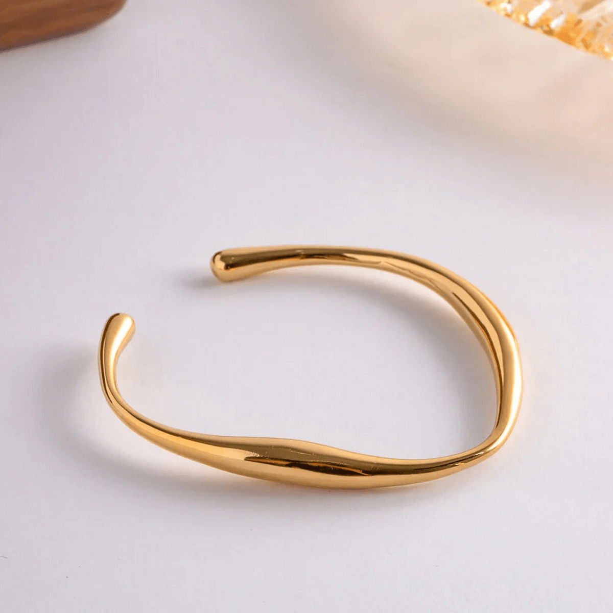 Marella Sculptural Wave Cuff Bracelet