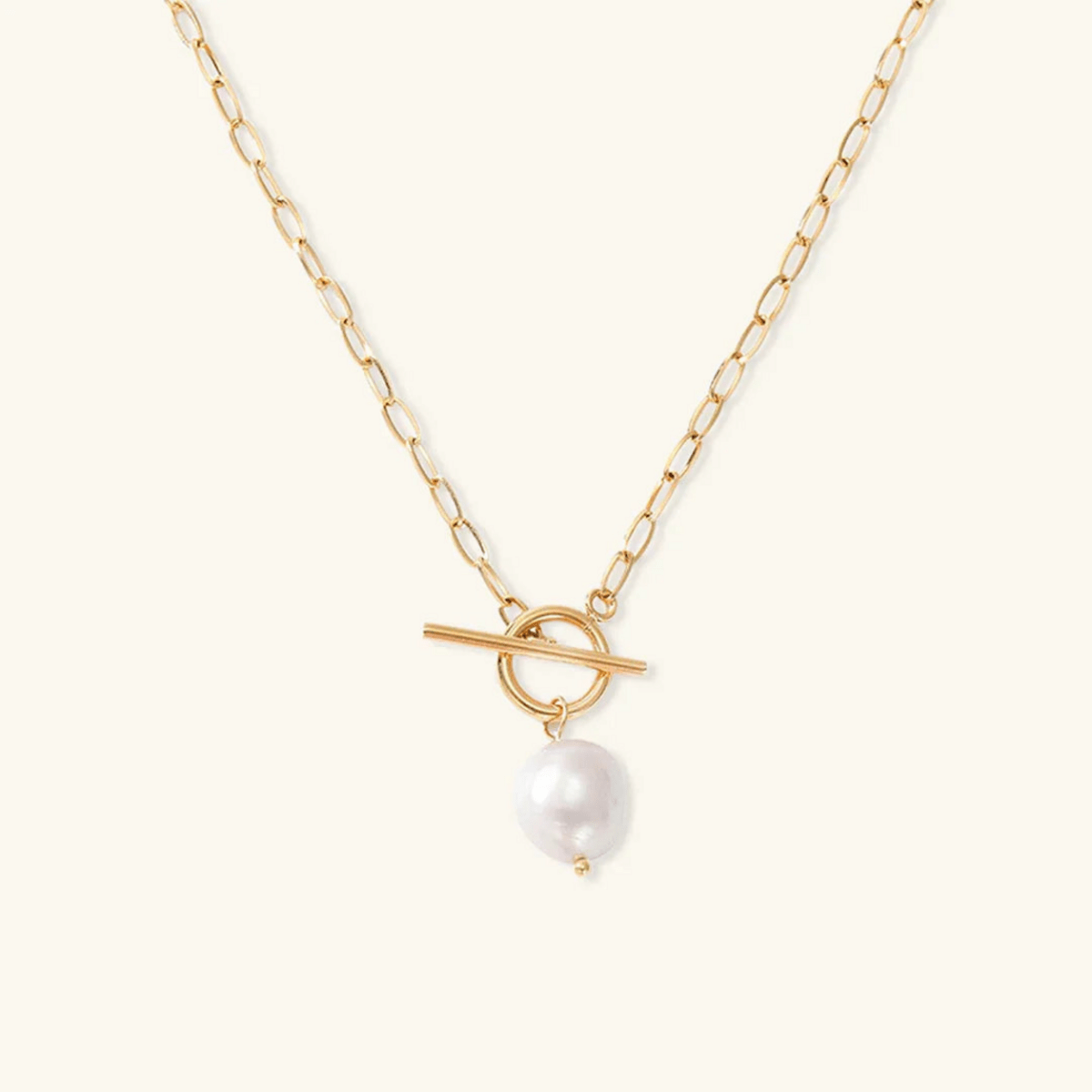 Marena Pearl Toggle Necklace