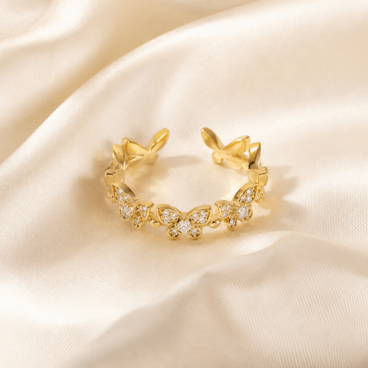 Mariposa Crystal Butterfly Ring