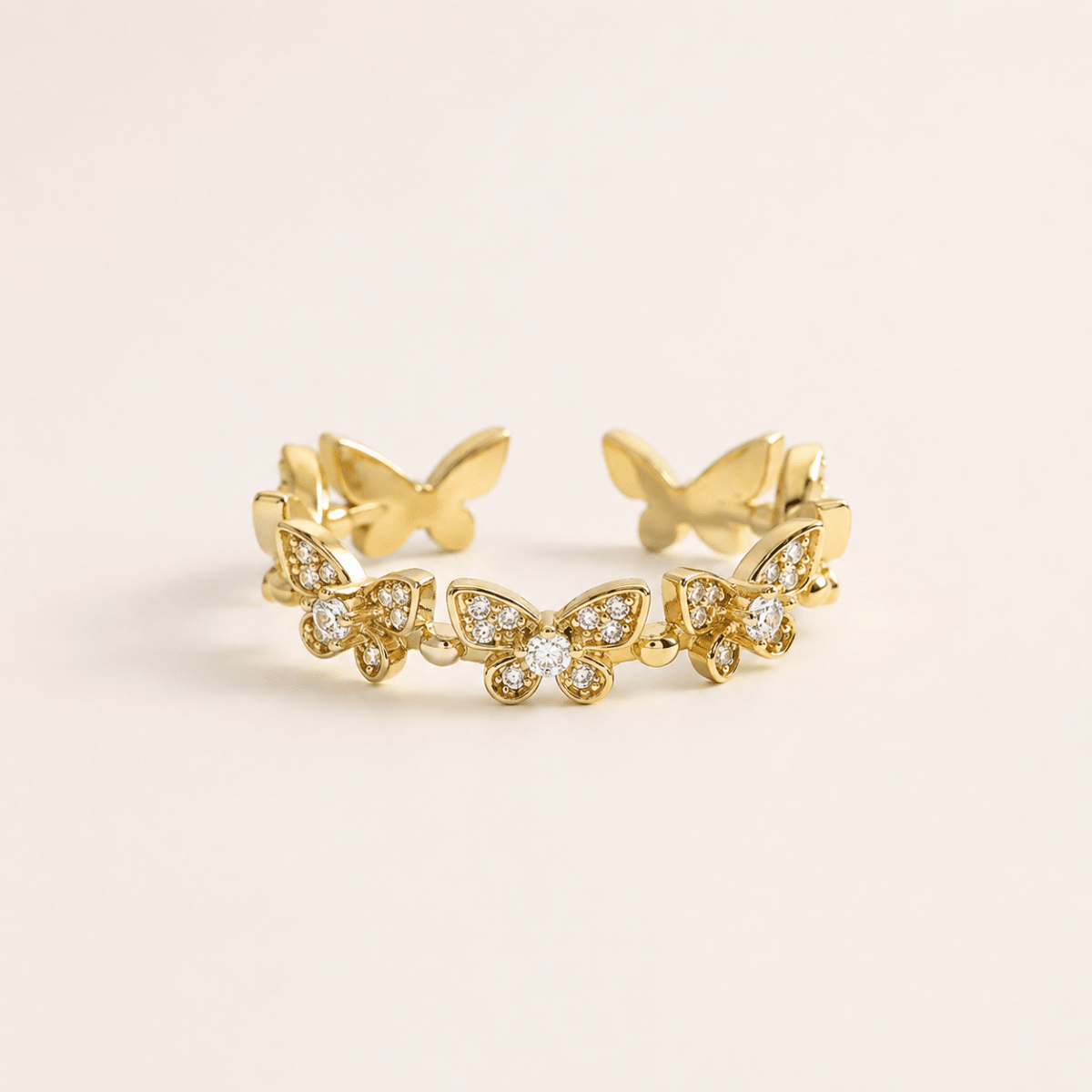 Mariposa Crystal Butterfly Ring