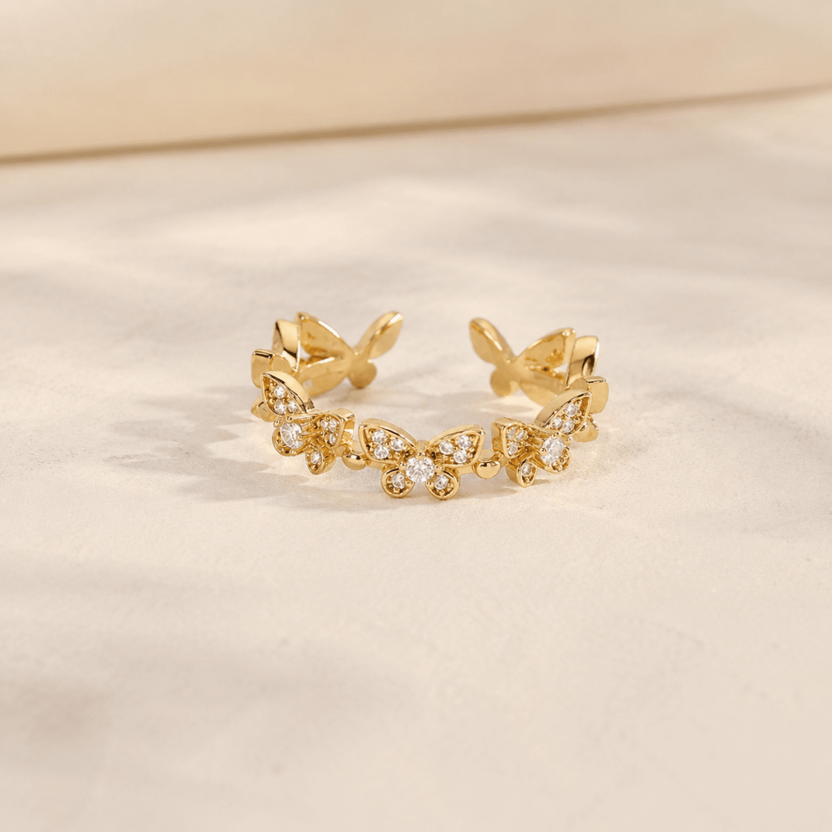 Mariposa Crystal Butterfly Ring