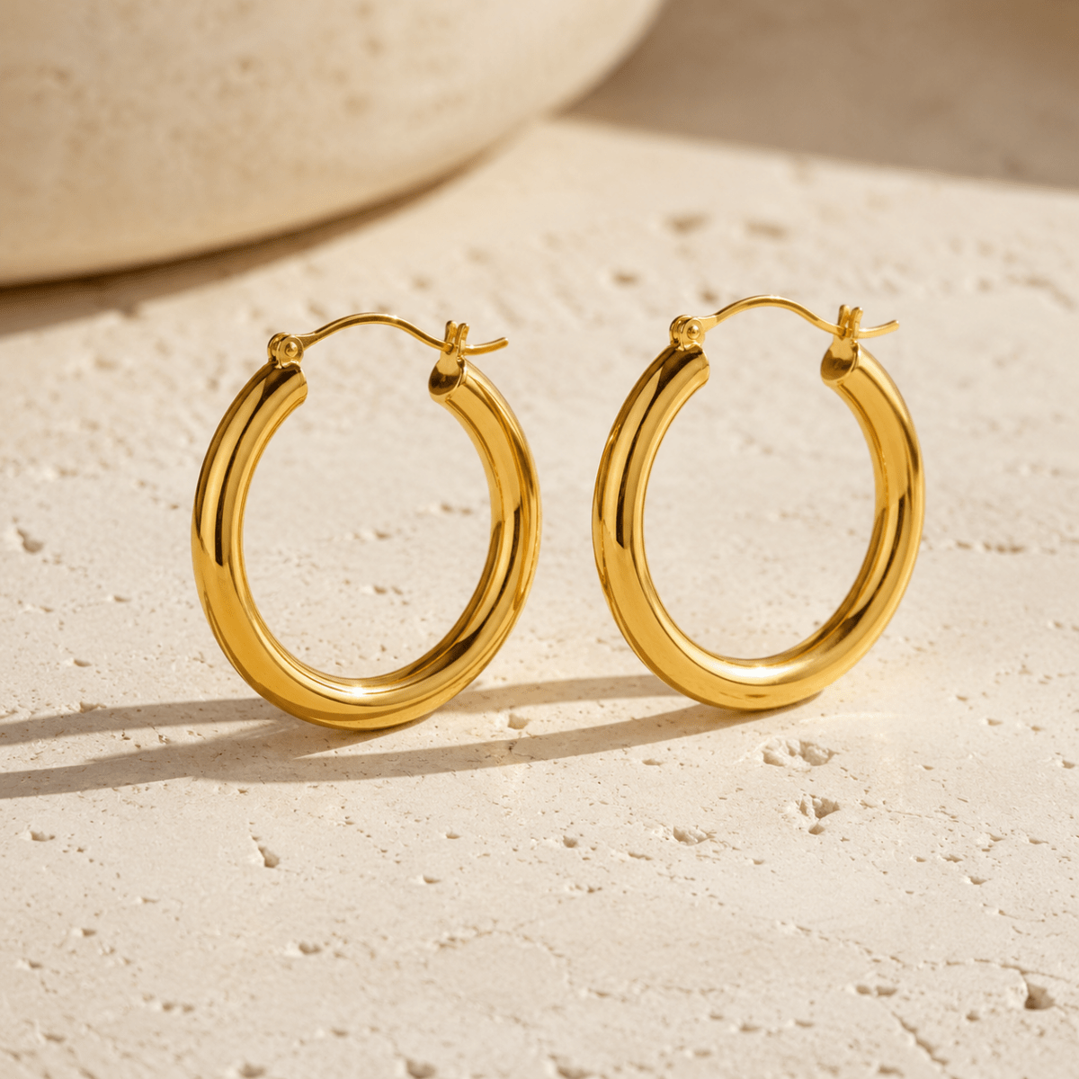 Marisol Graduated Wide Hoop Earrings
