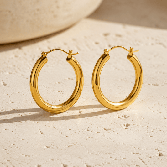Marisol Graduated Wide Hoop Earrings