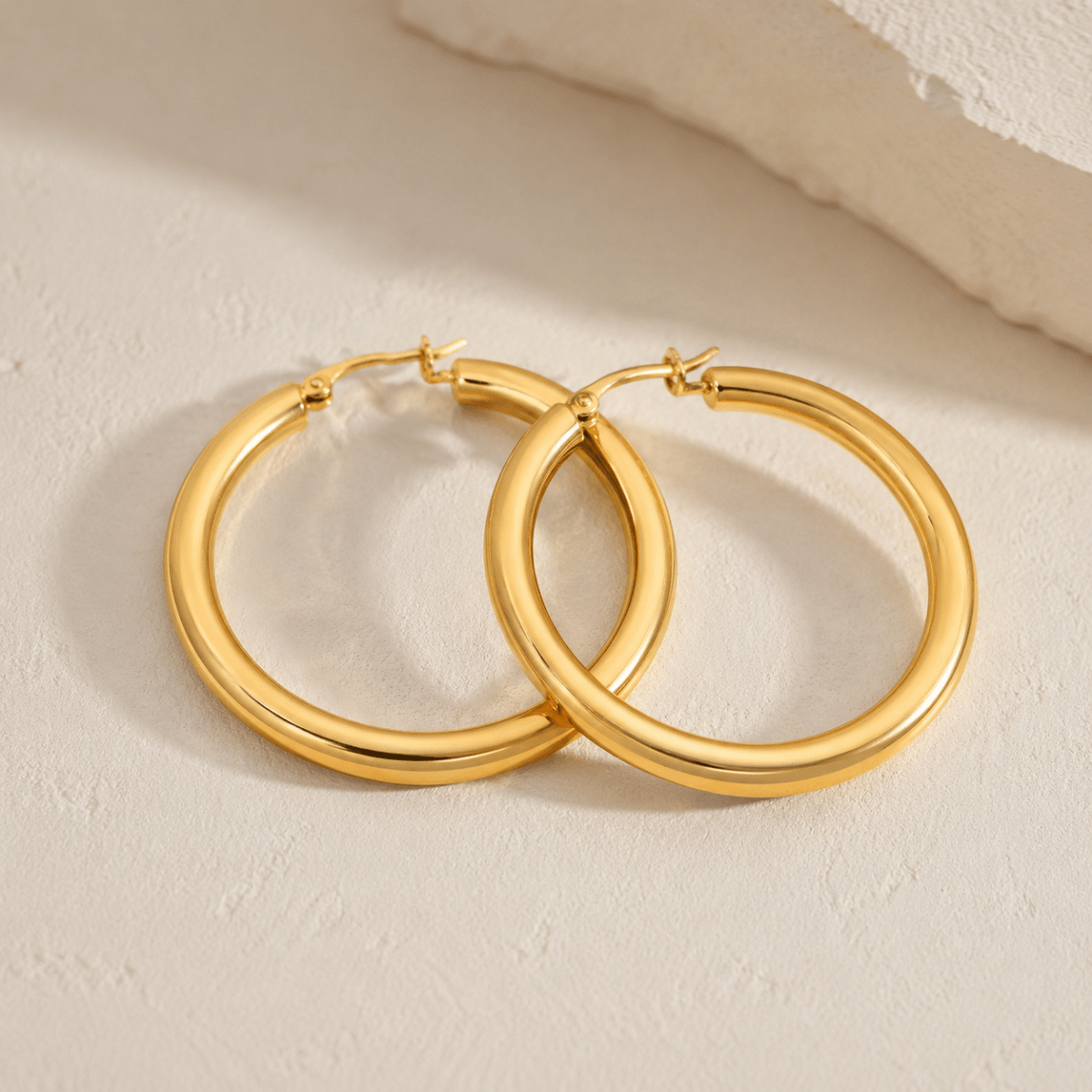 Marisol Graduated Wide Hoop Earrings