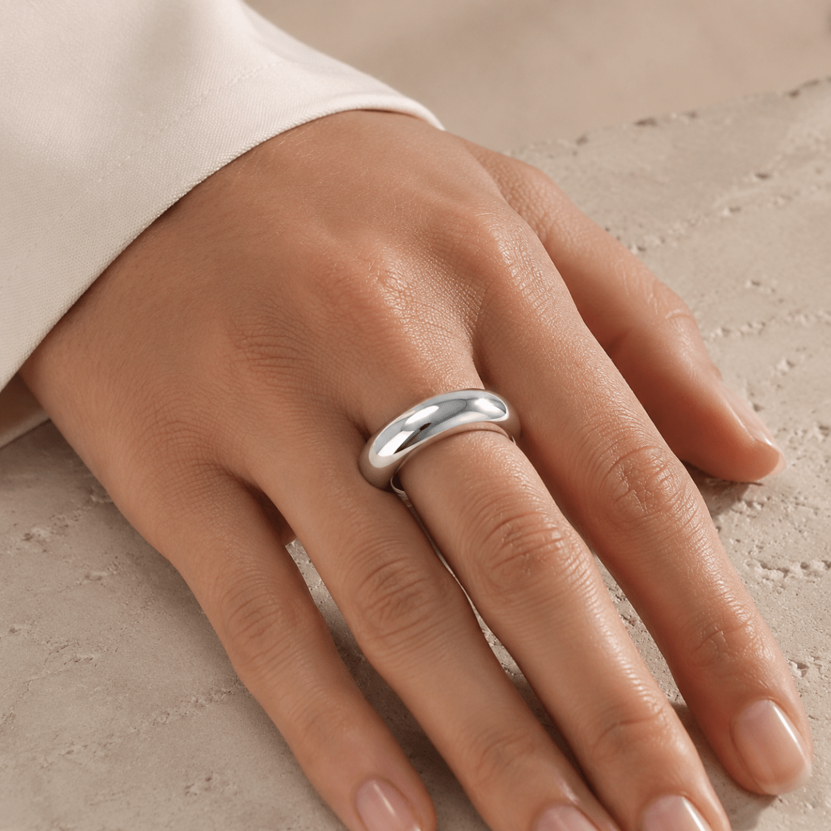Meliora Polished Dome Band Ring