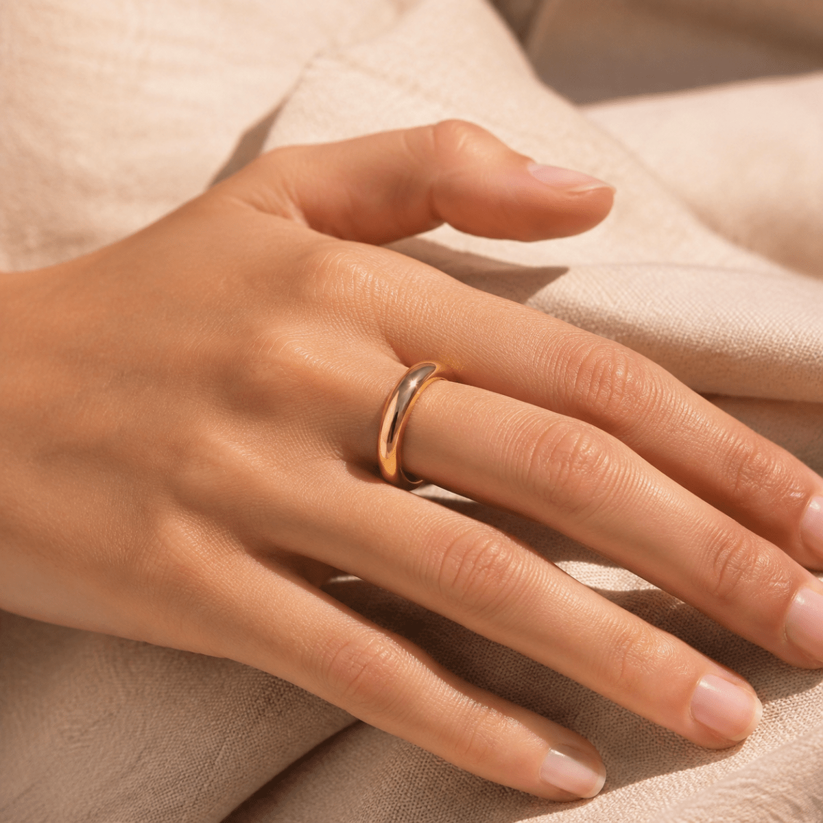Meliora Polished Dome Band Ring