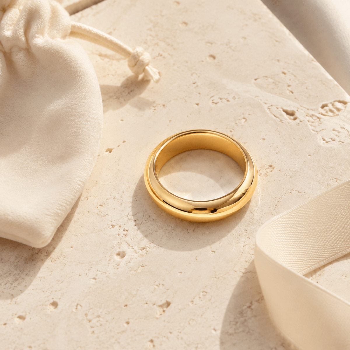 Meliora Polished Dome Band Ring