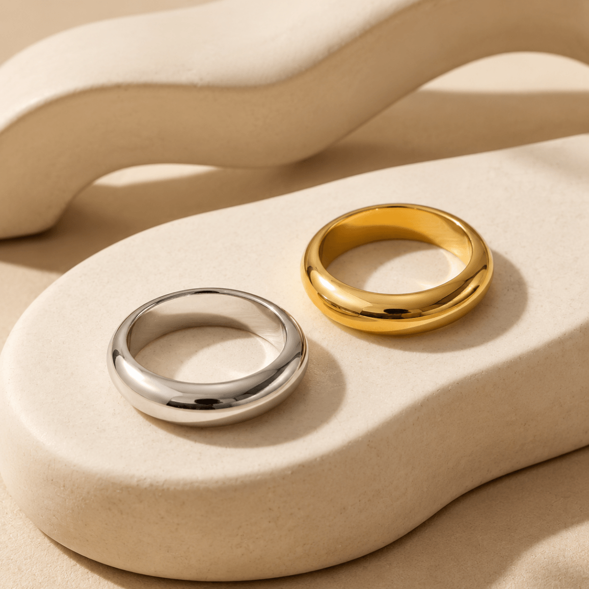 Meliora Polished Dome Band Ring