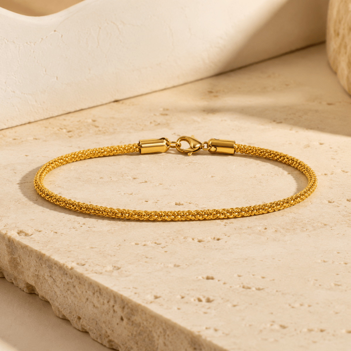 Mireia Woven Chain Anklet