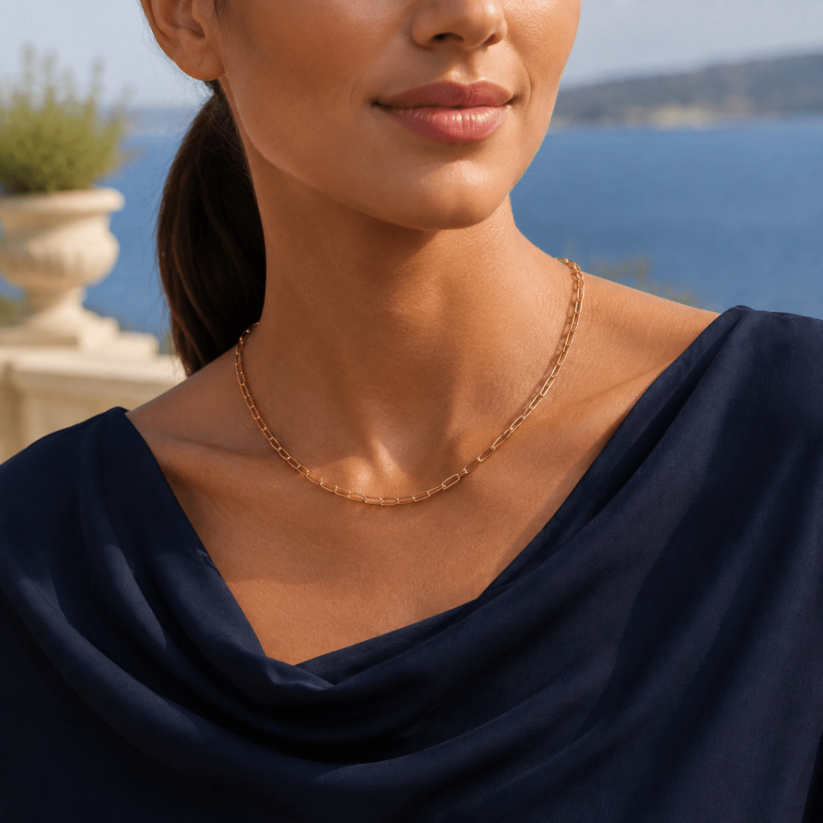 Nerina Paperclip Chain Necklace