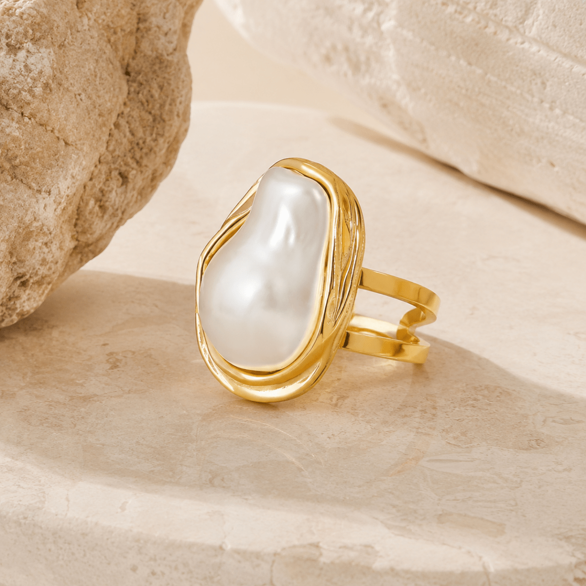 Nerissa Baroque Pearl Statement Ring