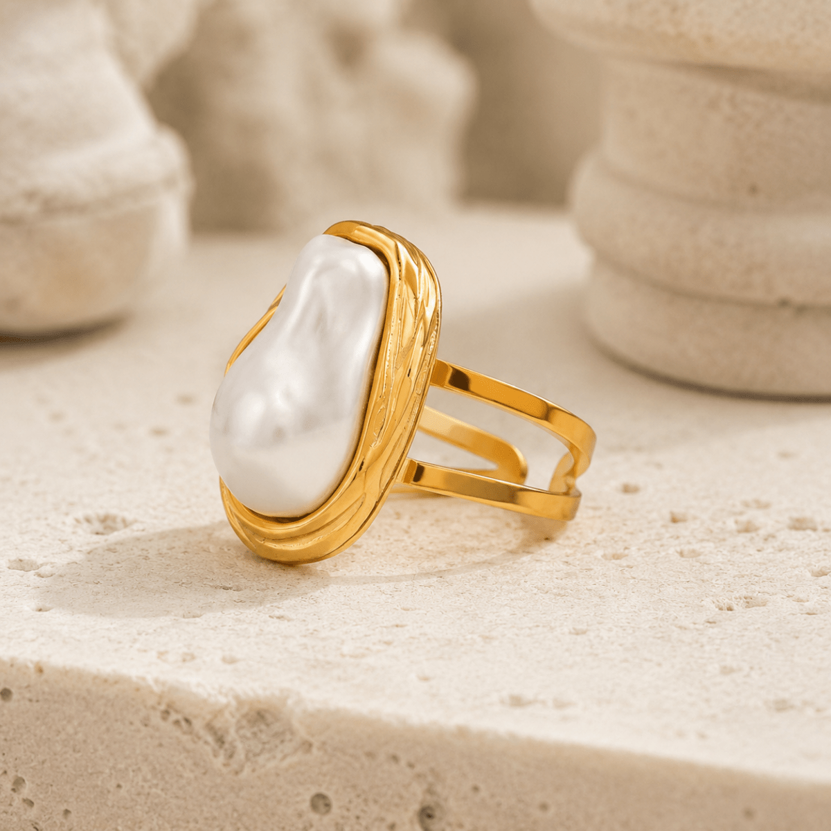 Nerissa Baroque Pearl Statement Ring