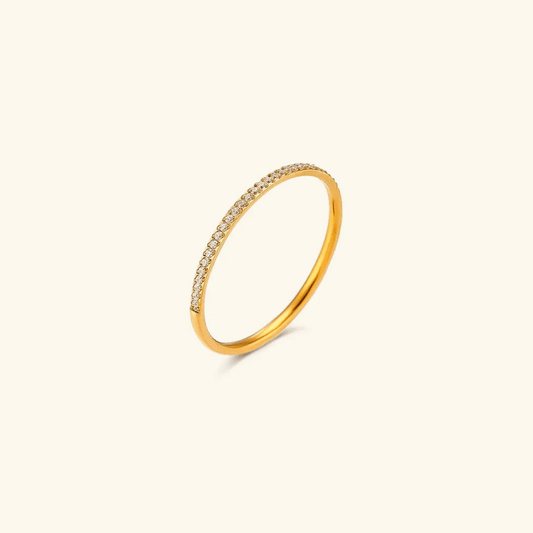 Nura Micro-Pavé Half Band Ring