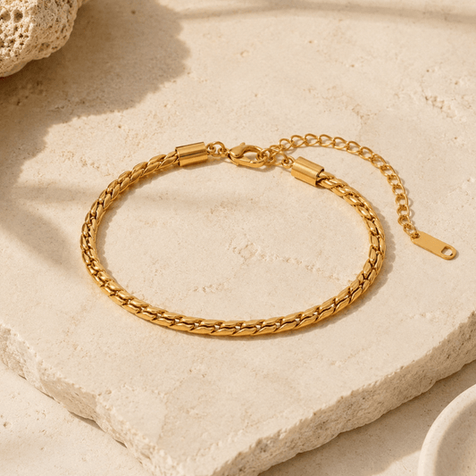 Odette Wheat-Link Chain Bracelet