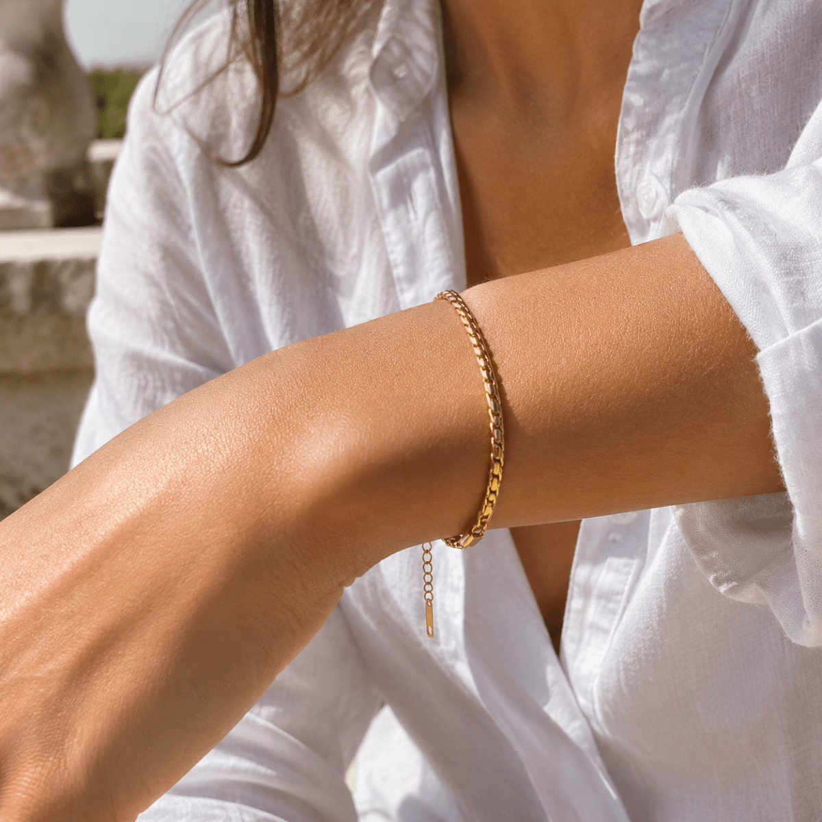 Odette Wheat-Link Chain Bracelet