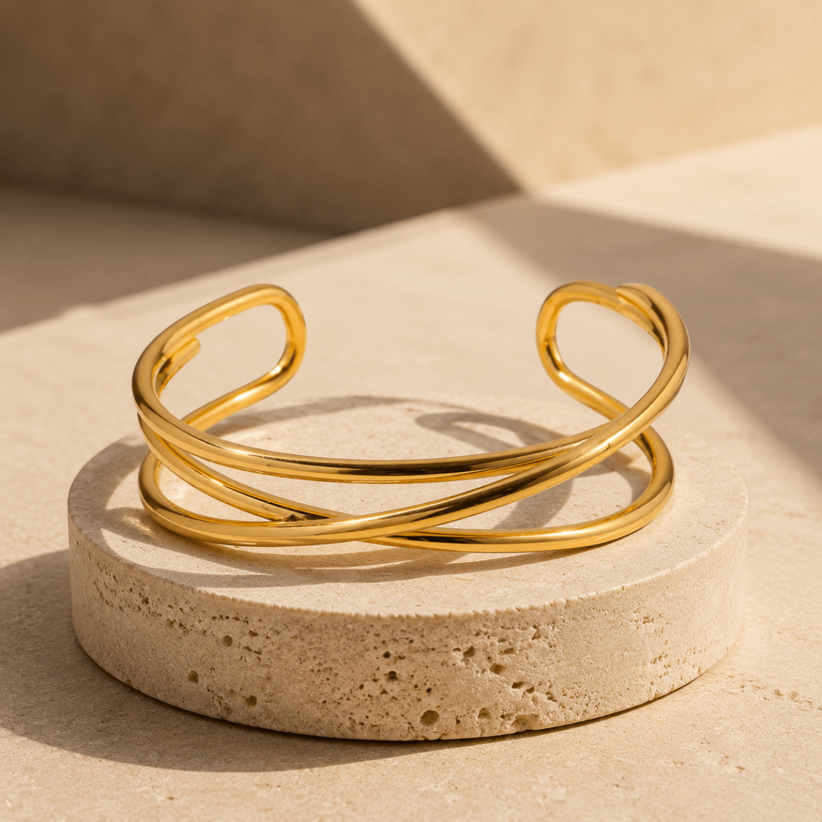 Oria Interlaced Triple Cuff Bracelet