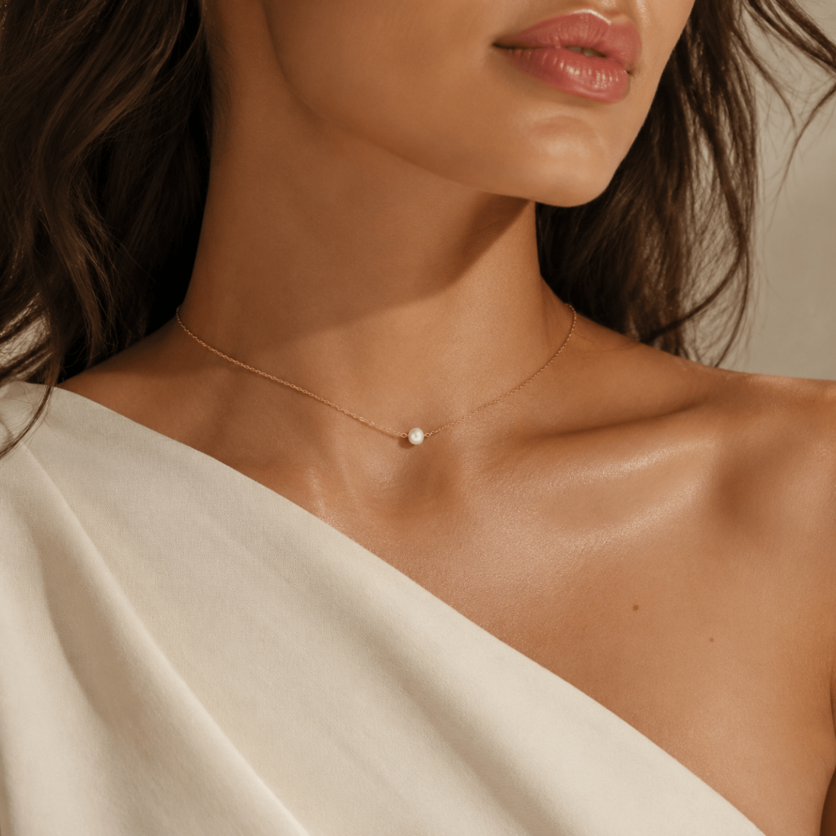 Paloma Single Pearl Necklace