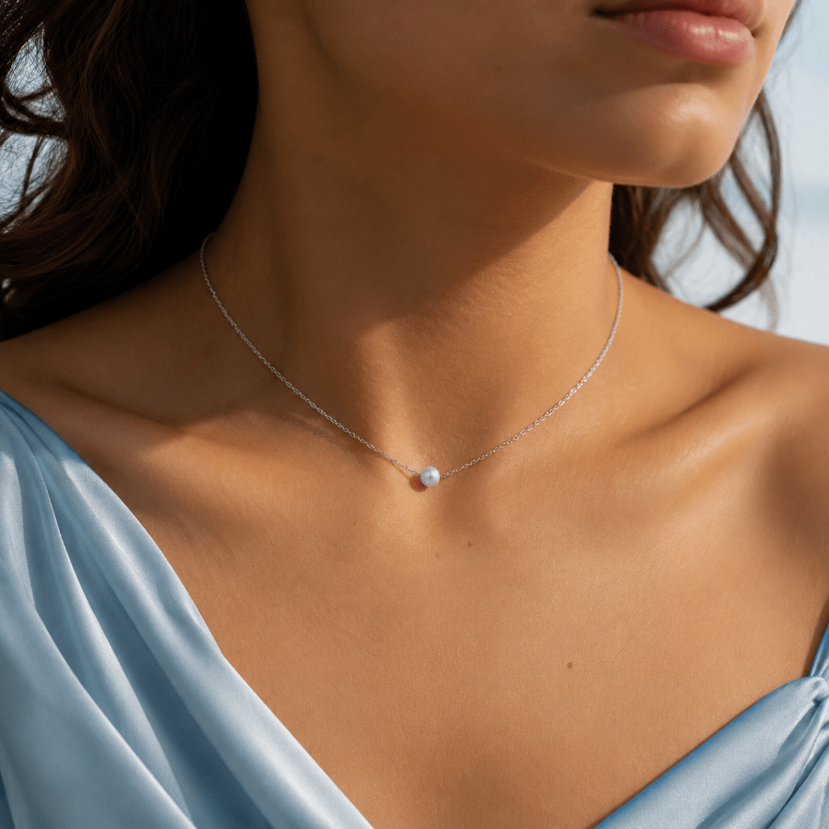 Paloma Single Pearl Necklace