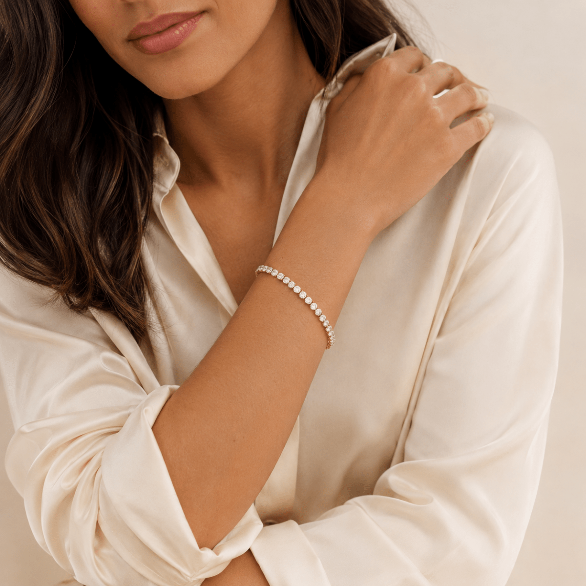 Ravello Diamond-Simulant Tennis Bracelet