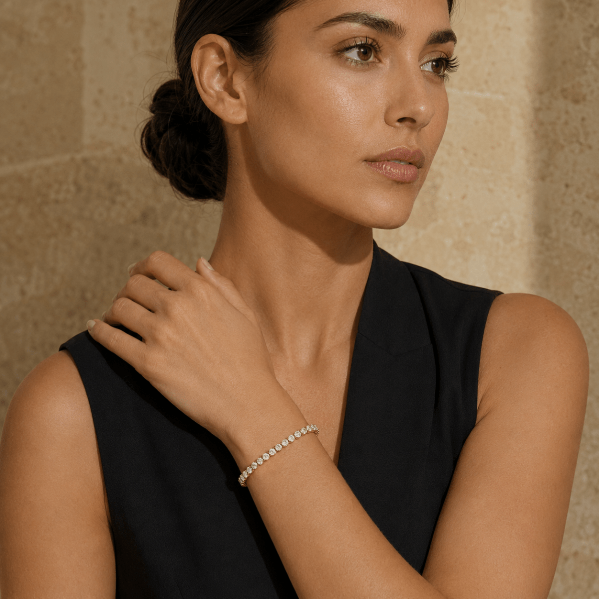 Ravello Diamond-Simulant Tennis Bracelet