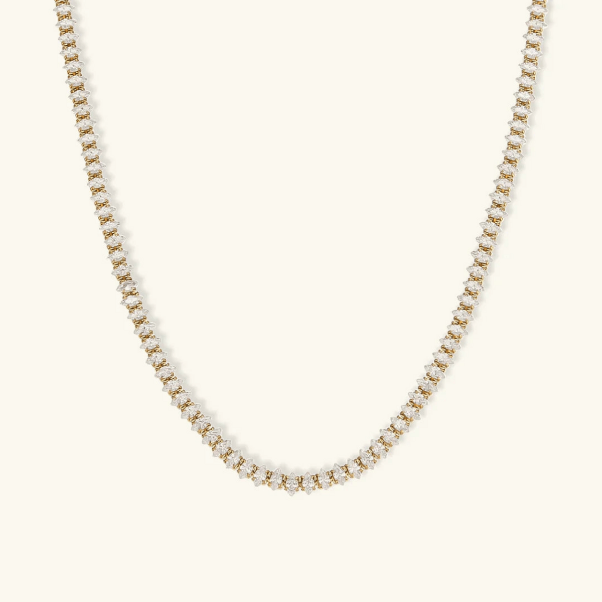 Ravello Diamond-Simulant Tennis Necklace