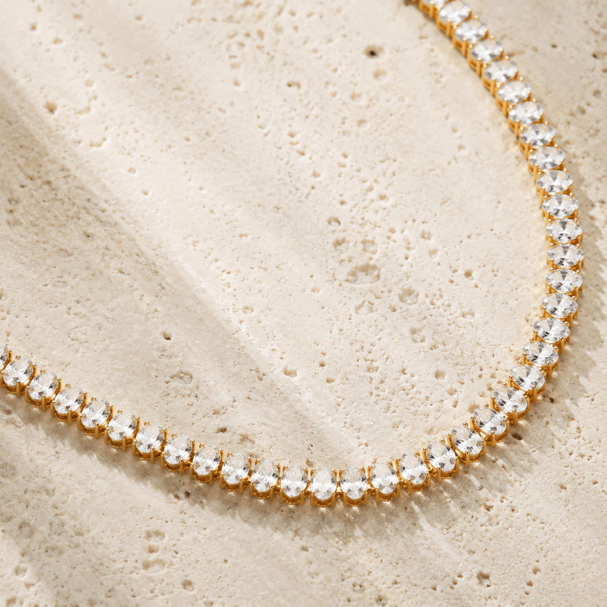 Ravello Diamond-Simulant Tennis Necklace